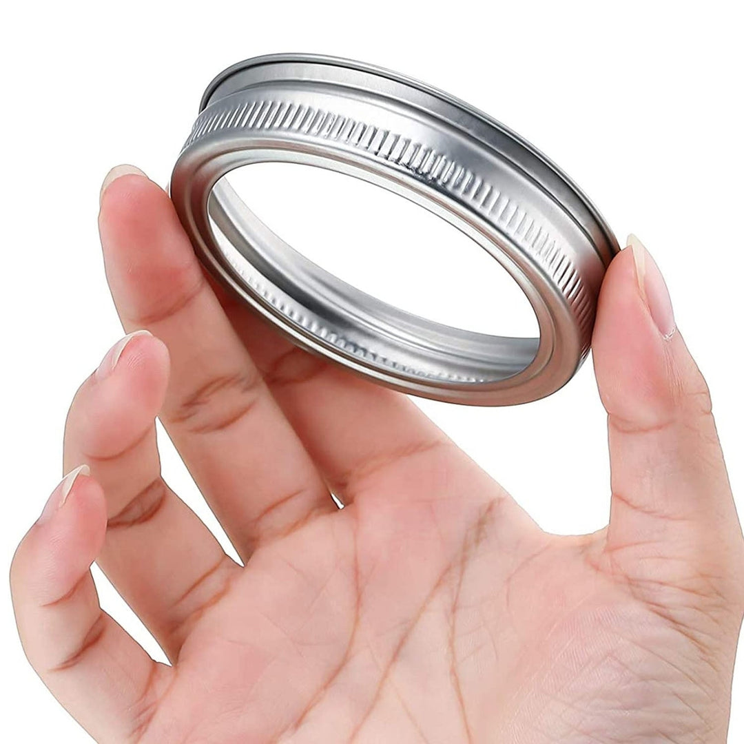 24 Pcs Regular Mouth Canning Jar Metal Rings Split-Type Jar Bands Replacement Image 6