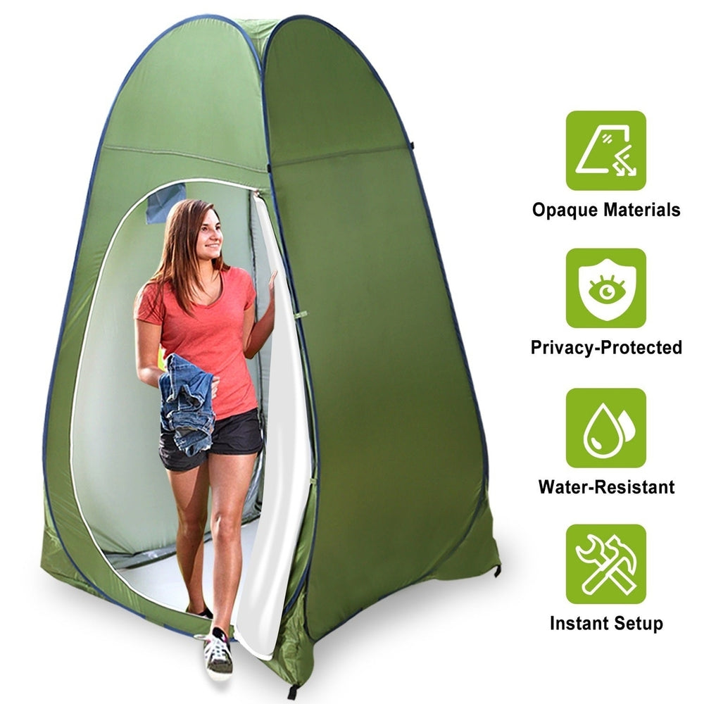 1Person Outdoor Pop Up Toilet Tent Portable Changing Clothes Room Shower Tent Image 2