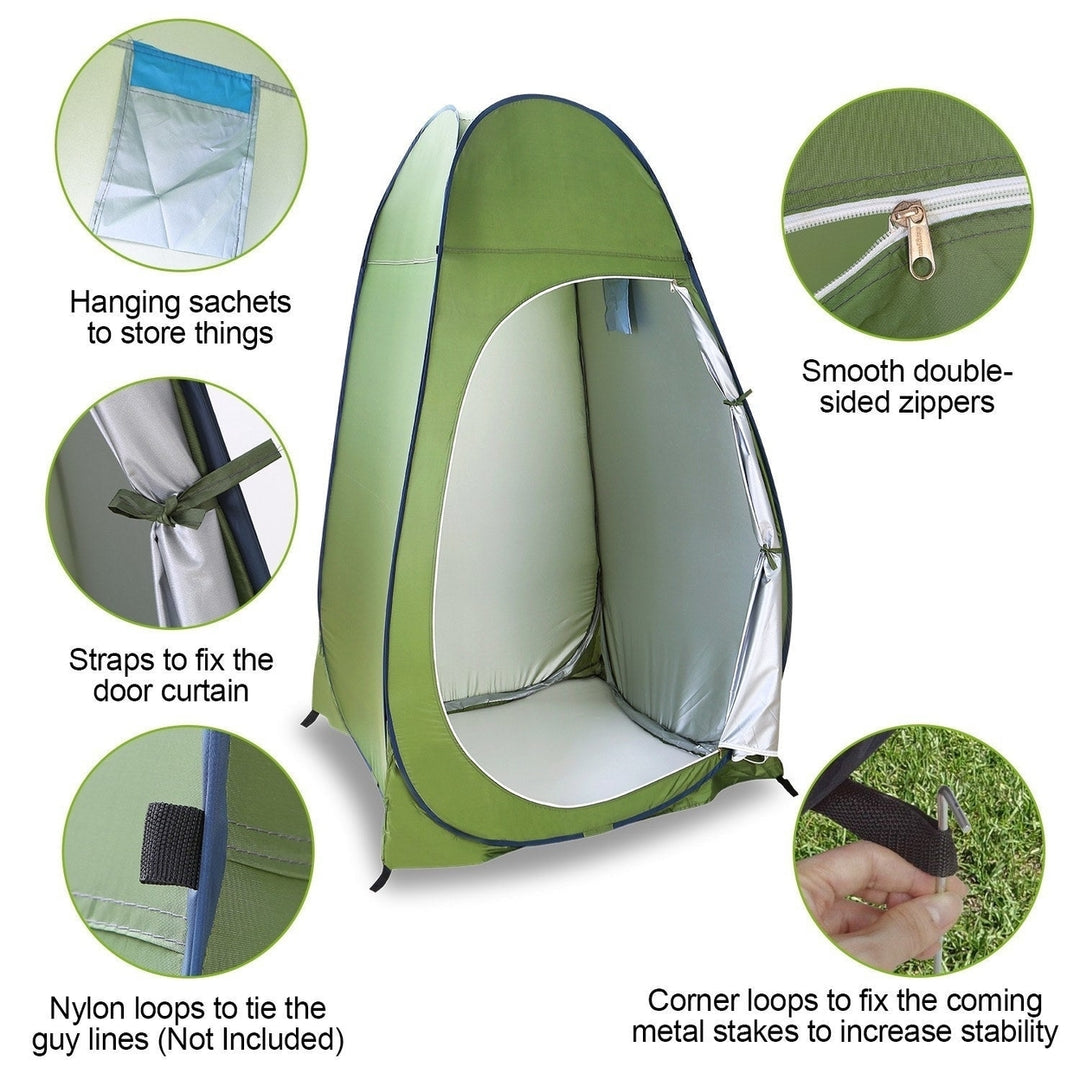 1Person Outdoor Pop Up Toilet Tent Portable Changing Clothes Room Shower Tent Image 3