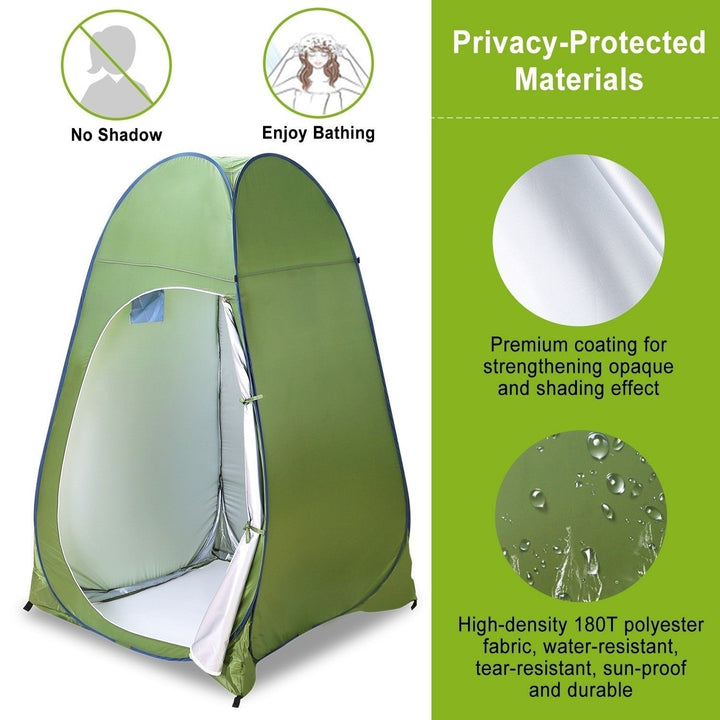 1Person Outdoor Pop Up Toilet Tent Portable Changing Clothes Room Shower Tent Image 4