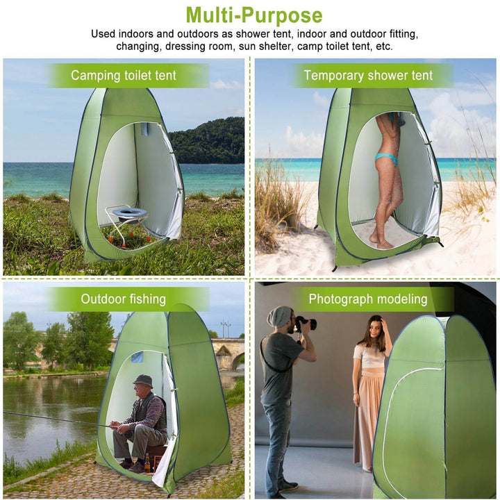 1Person Outdoor Pop Up Toilet Tent Portable Changing Clothes Room Shower Tent Image 4