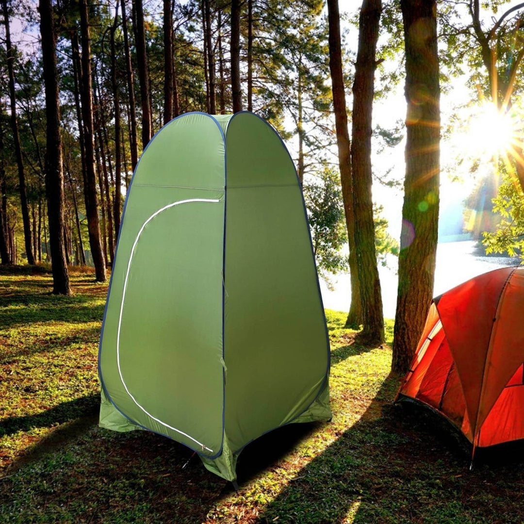 1Person Outdoor Pop Up Toilet Tent Portable Changing Clothes Room Shower Tent Image 8