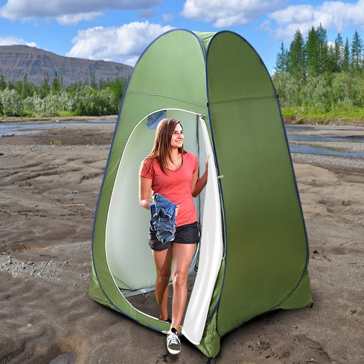 1Person Outdoor Pop Up Toilet Tent Portable Changing Clothes Room Shower Tent Image 9