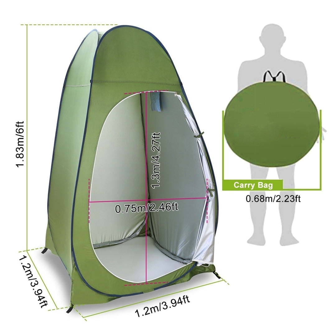 1Person Outdoor Pop Up Toilet Tent Portable Changing Clothes Room Shower Tent Image 11