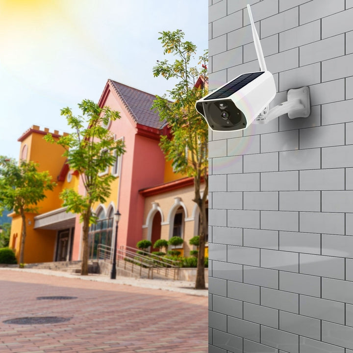 1080P Solar Powered WiFi IP Camera Two-Way Intercom Security Surveillance Camera Image 8