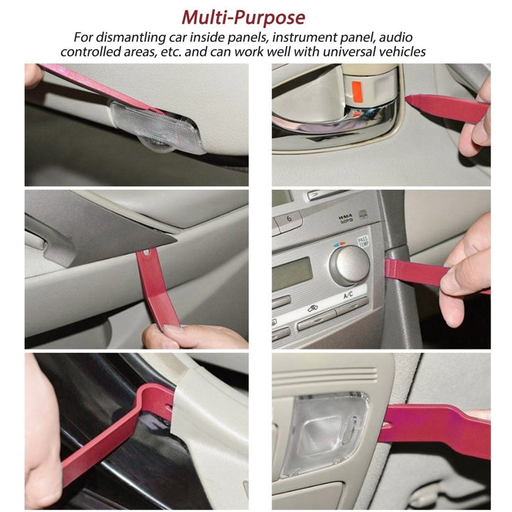 13 Pcs Car Trim Removal Tool Auto Door Panel Clip Dash Plastic Interior Radio Body Open Pry Kit Image 7