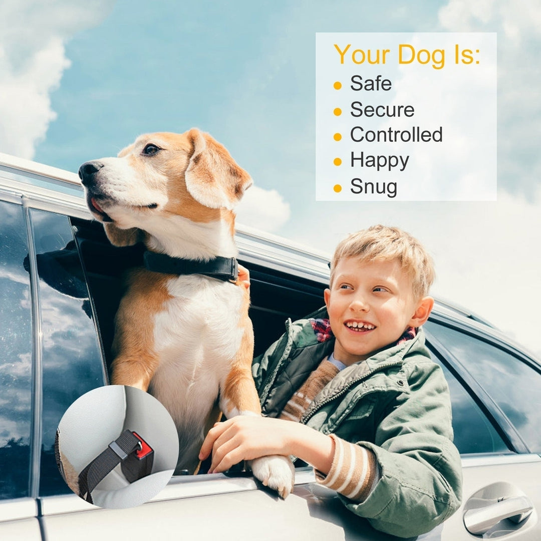 2Pcs Pet Dog Seat Belt Leash Adjustable Pet Dog Cat Safety Leads Harness Image 3