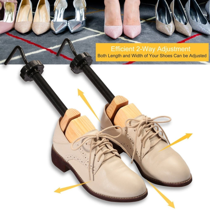 2Pcs Shoe Stretcher 2-Way Shoe Widener Expander Shoe Tree Adjustable Length Width Image 3