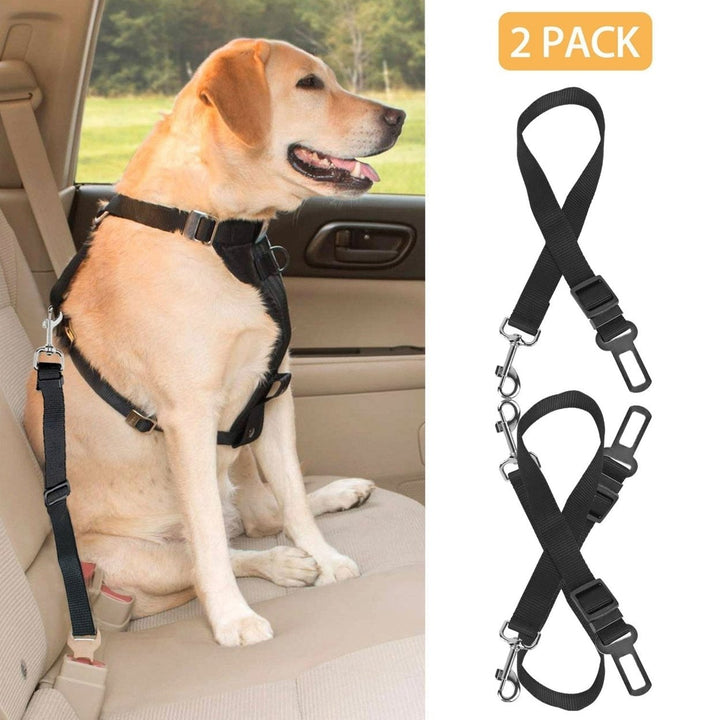 2Pcs Pet Dog Seat Belt Leash Adjustable Pet Dog Cat Safety Leads Harness Image 11