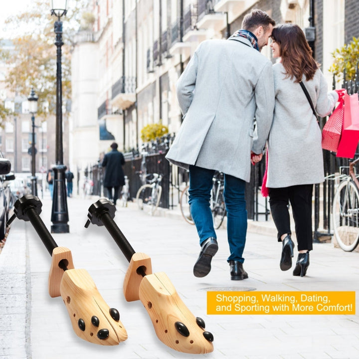 2Pcs Shoe Stretcher 2-Way Shoe Widener Expander Shoe Tree Adjustable Length Width Image 7