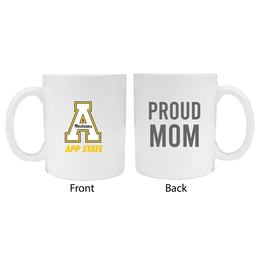 Appalachian State Proud Mom Ceramic Coffee Mug - White (2 Pack) Image 1