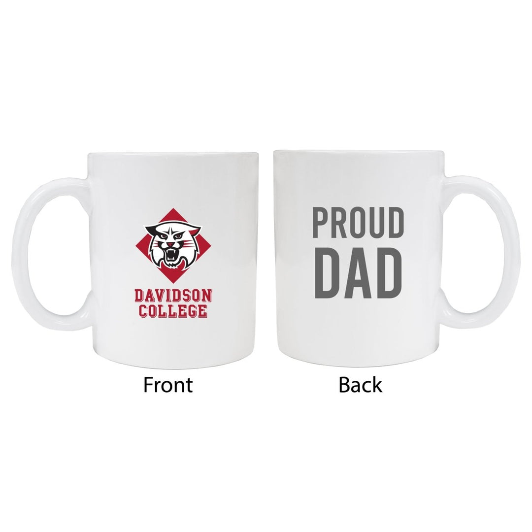 Davidson College Proud Dad Ceramic Coffee Mug - White (2 Pack) Image 1