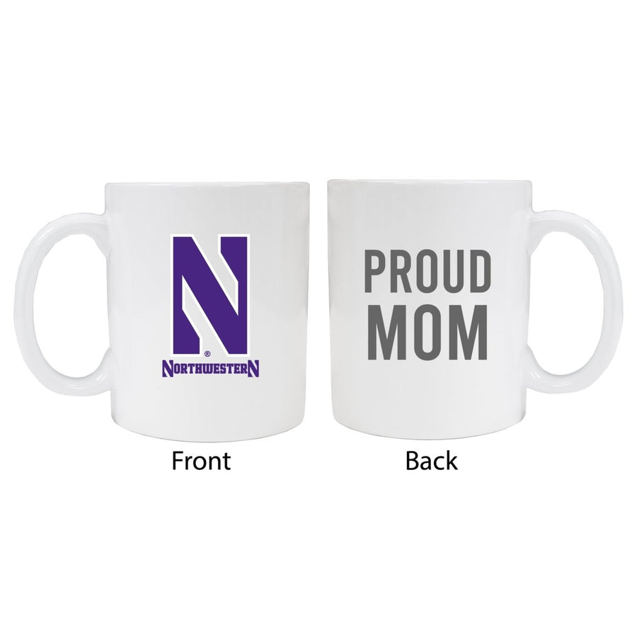 Northwestern University Wildcats Proud Mom Ceramic Coffee Mug - White Image 1