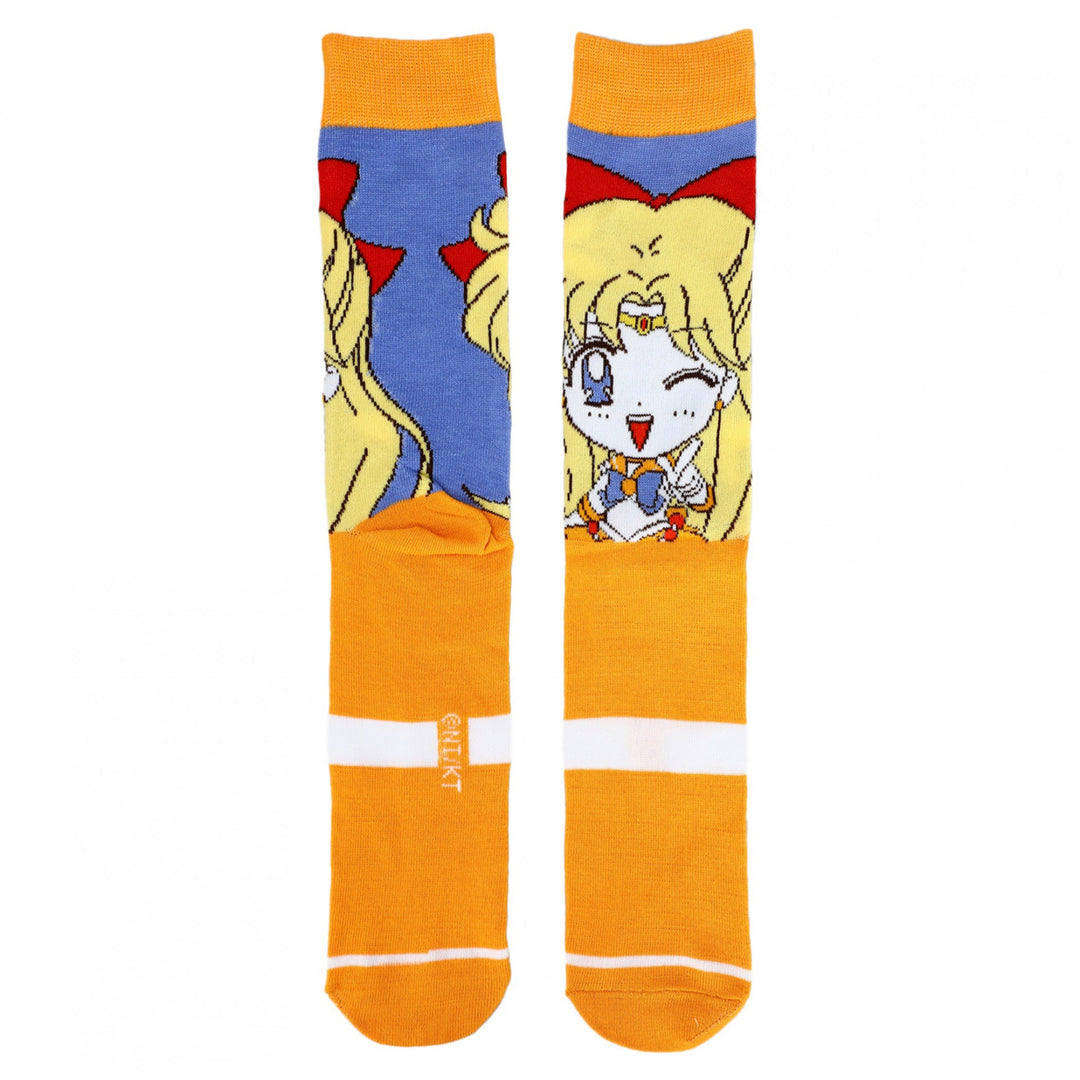 Sailor Moon Chibi Sailor Scouts 5-Pair Pack of Crew Socks Image 4