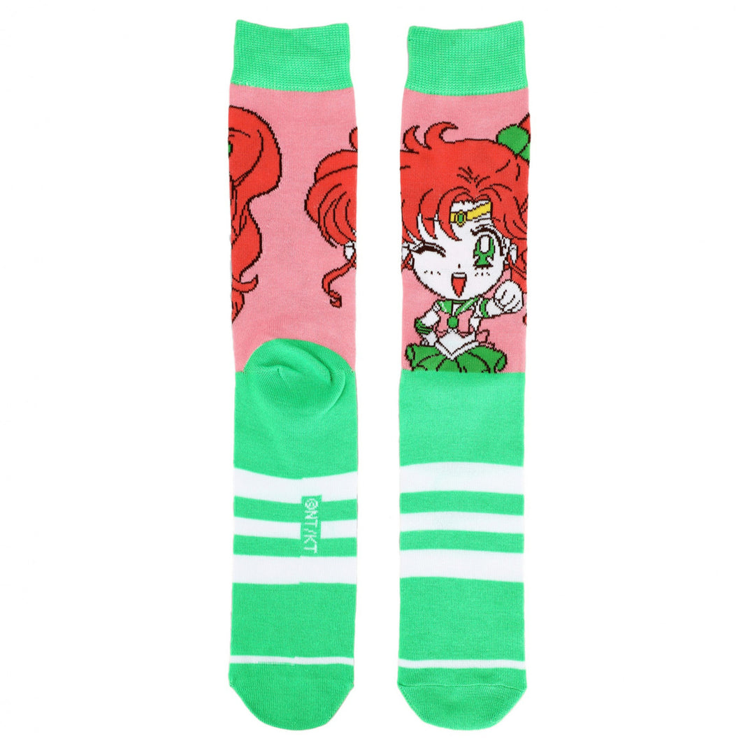 Sailor Moon Chibi Sailor Scouts 5-Pair Pack of Crew Socks Image 6