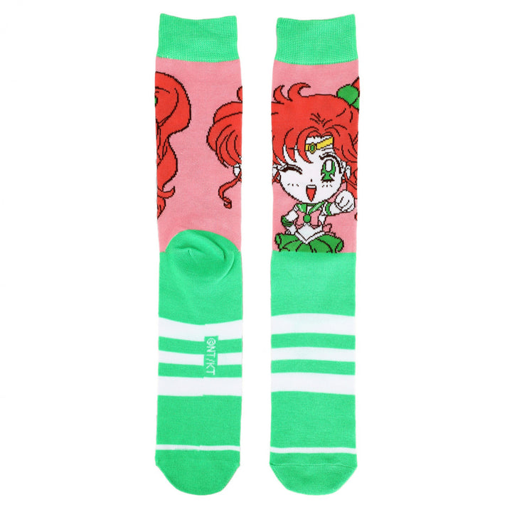 Sailor Moon Chibi Sailor Scouts 5-Pair Pack of Crew Socks Image 6