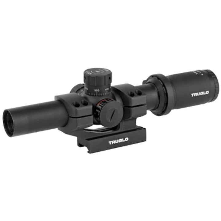 TRUGLO TRU-Brite 30 Series 1-6 X 24mm Dual-Color Illuminated-Reticle Rifle Scope with MountMatte Black1-6 x Image 1