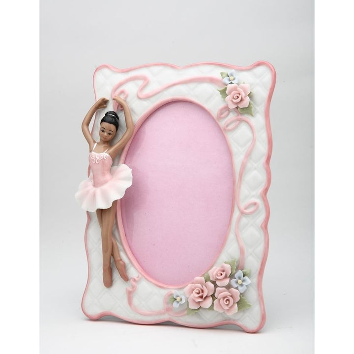 Ceramic African American Ballerina Picture Frame 8x6 Image 3