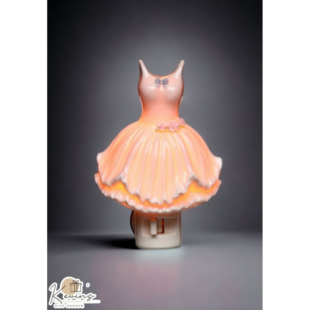 Ceramic Ballerina Dress Plug-In Night Light Home D cor , Image 2