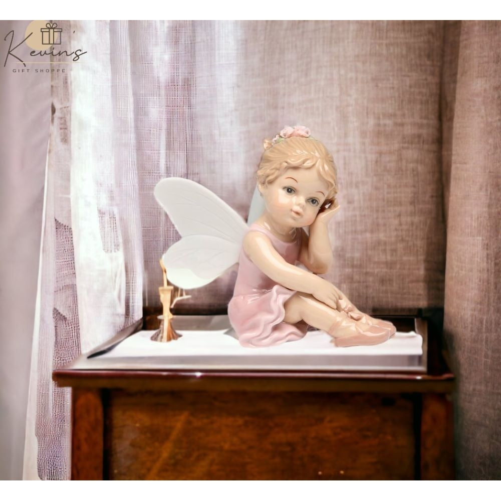 Ceramic Ballerina Fairy Figurine 2.75x4  Daughter Image 2