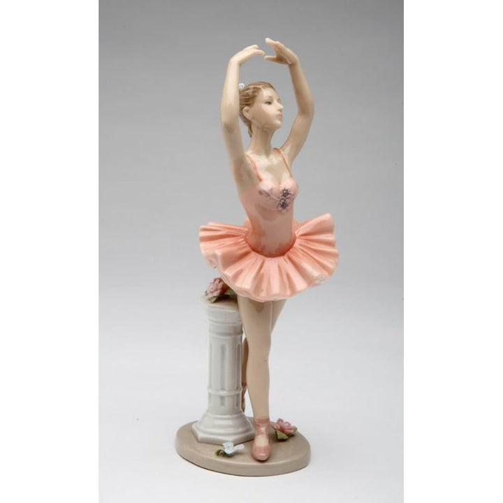 Ceramic Ballerina Dancing Figurine 7in Gift for Mother Daughter Dancer Image 3