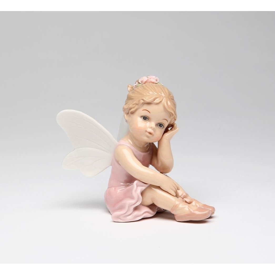 Ceramic Ballerina Fairy Figurine 2.75x4  Daughter Image 3