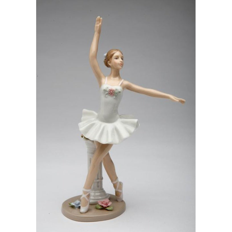 Ceramic Ballerina Figurine 4.25x3x7.25 Inches Image 2