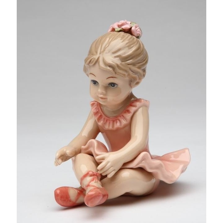 Ceramic Ballerina Girl Figurine 4 inch  Daughter Image 3