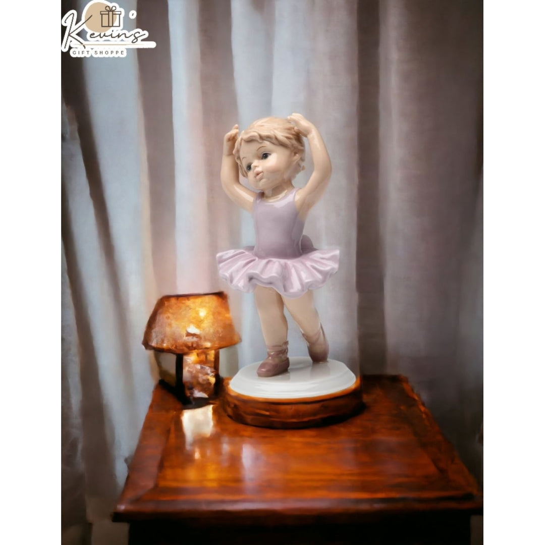 Ceramic Ballet Girl Figurine 3x2.875x5.375 Gift Image 2