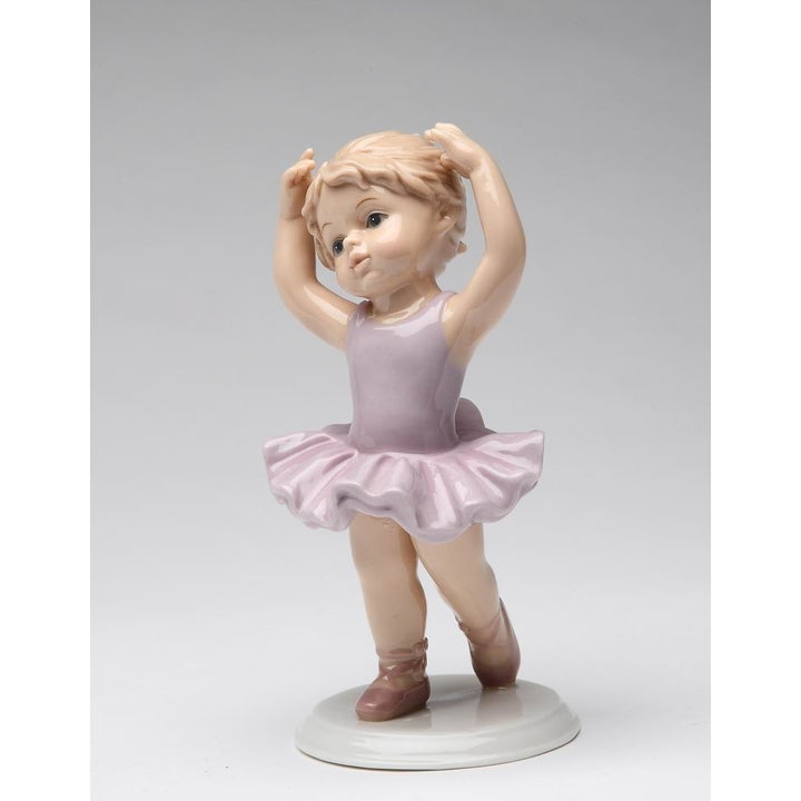 Ceramic Ballet Girl Figurine 3x2.875x5.375 Gift Image 3