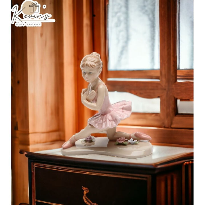 Ceramic Pink Ballerina Figurine 4.5 Inch  Daughter Image 2