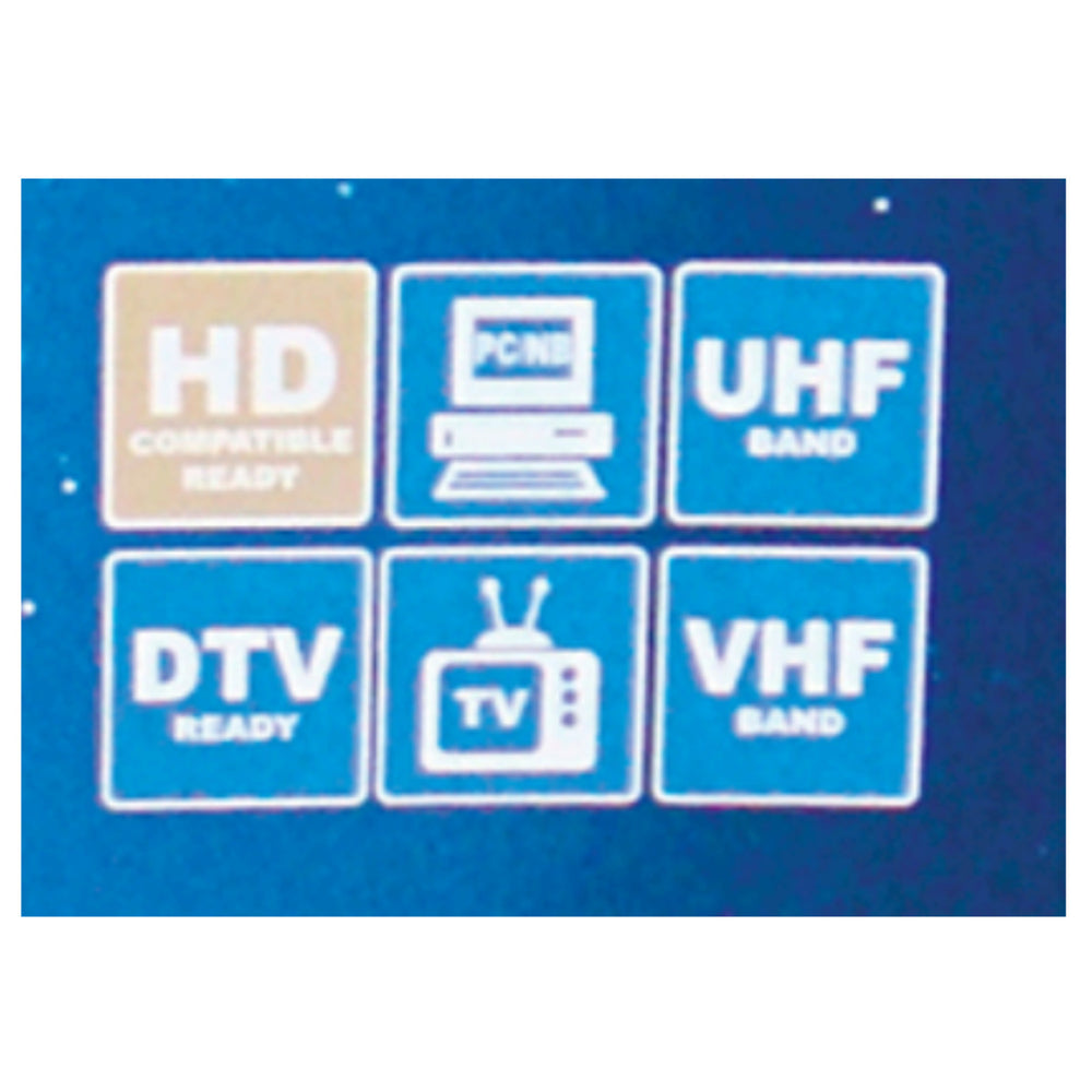 Ultra-Thin Flat Panel Style Powered Antenna For HDTV and ATSC Digital TV (NAA-306) Image 2