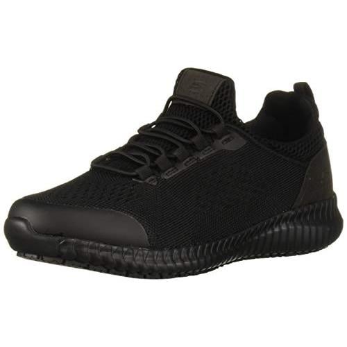 SKECHERS WORK Womens Relaxed Fit: Cessnock - Carrboro SR Soft Toe Slip Resistant Work Shoe Black - 77260-BLK BLACK Image 4