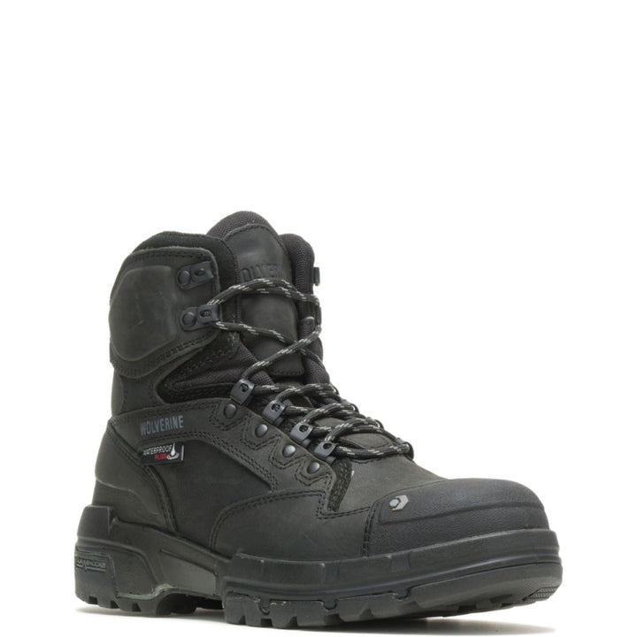 WOLVERINE Mens 6" Legend DuraShocks CarbonMAX Composite Toe Work Boot Black - W10613 BLACK Image 2