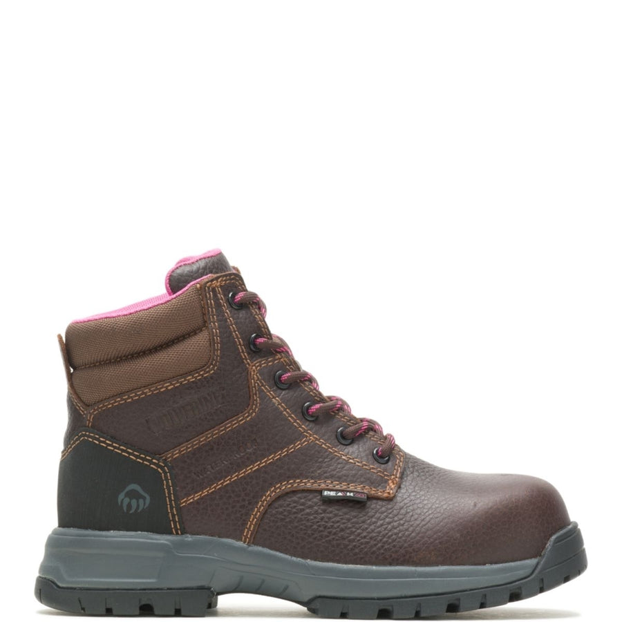 WOLVERINE Womens Piper Composite Toe Work Boot Brown - W10180  BROWN Image 1