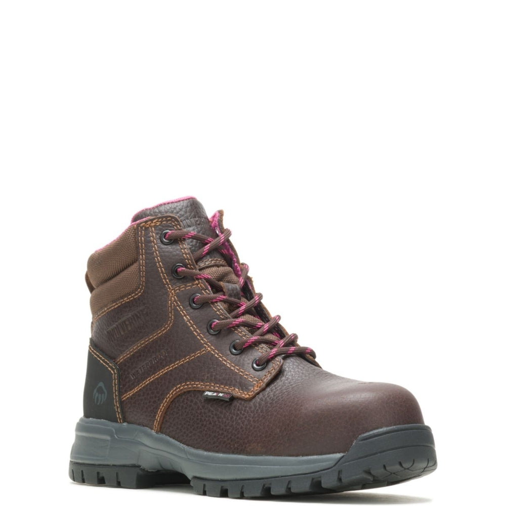 WOLVERINE Womens Piper Composite Toe Work Boot Brown - W10180  BROWN Image 2