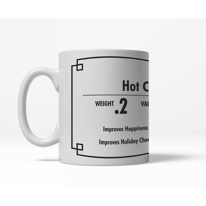 Cup of Hot Chocolate Priceless Funny Weight Value Ceramic Coffee Drinking Mug - 11oz Image 1