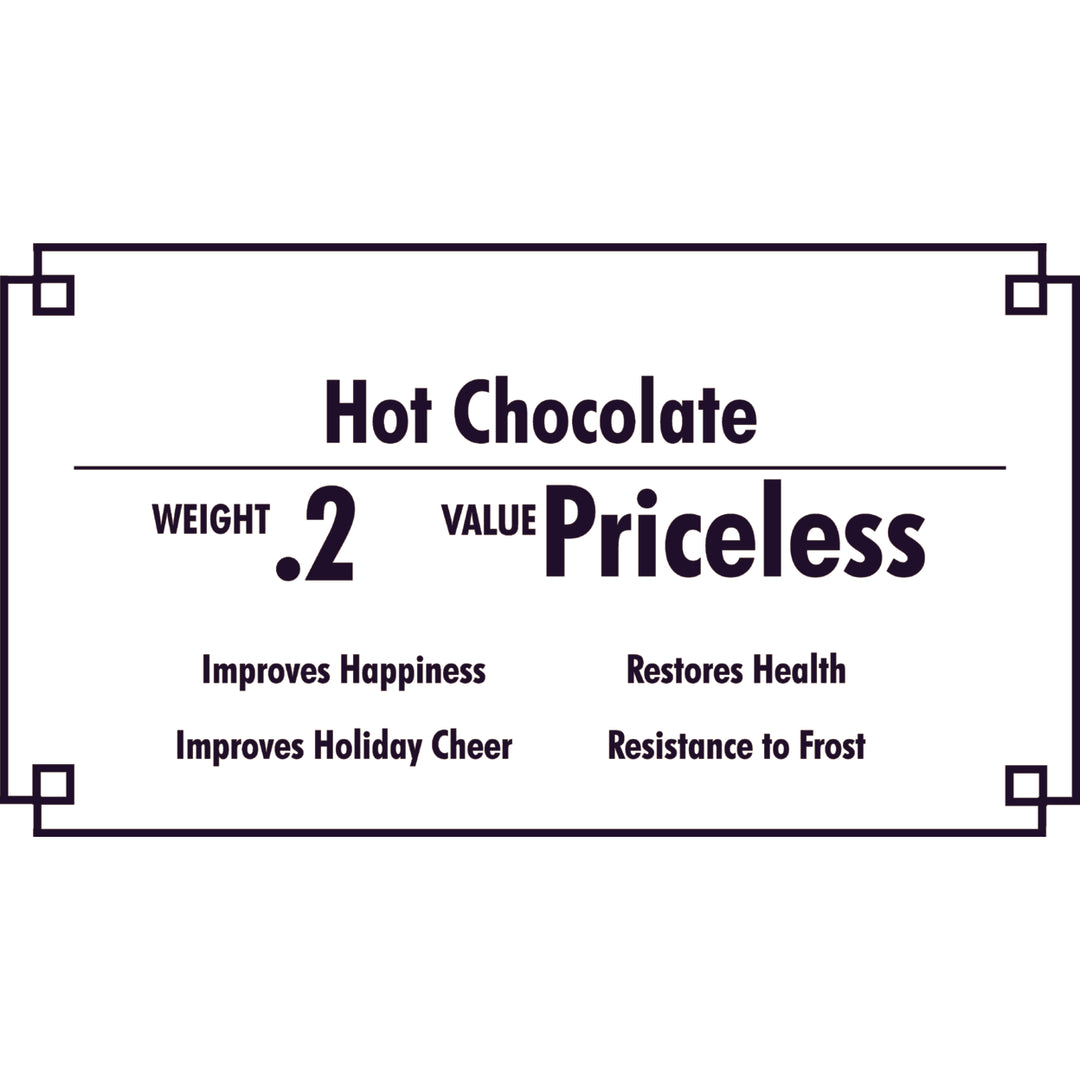 Cup of Hot Chocolate Priceless Funny Weight Value Ceramic Coffee Drinking Mug - 11oz Image 4