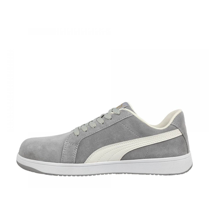 PUMA Safety Mens Iconic Low Composite Toe SD Work Shoes Grey Suede - 640035 GREY Image 4