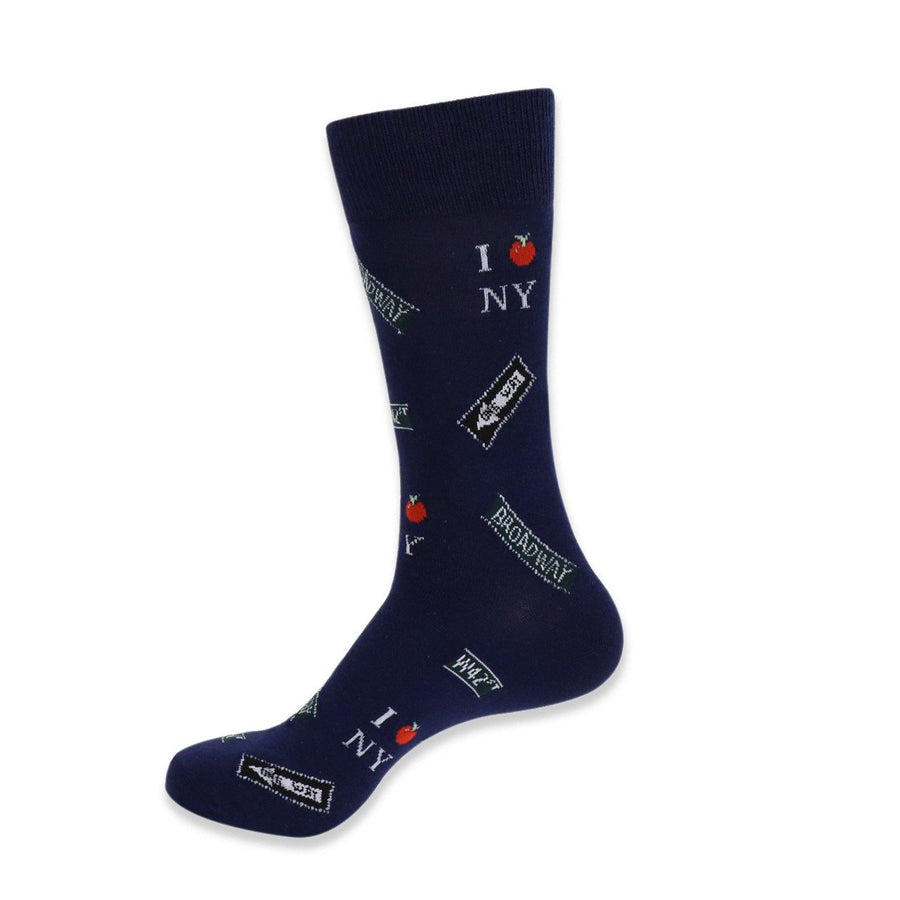 Mens Novelty Socks  York City Landmark Socks Big Apple Broadway NYC Socks Image 1