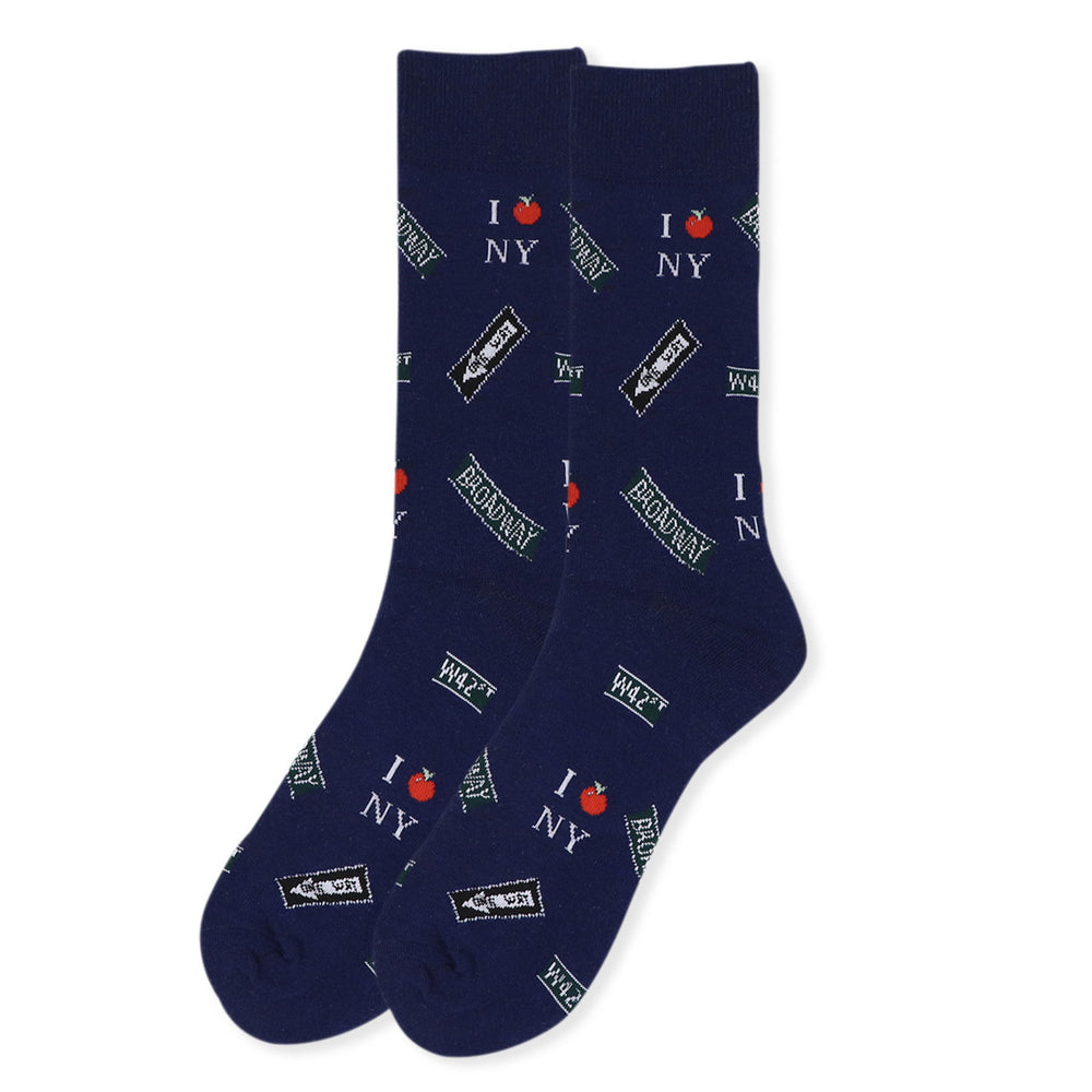 Mens Novelty Socks  York City Landmark Socks Big Apple Broadway NYC Socks Image 2