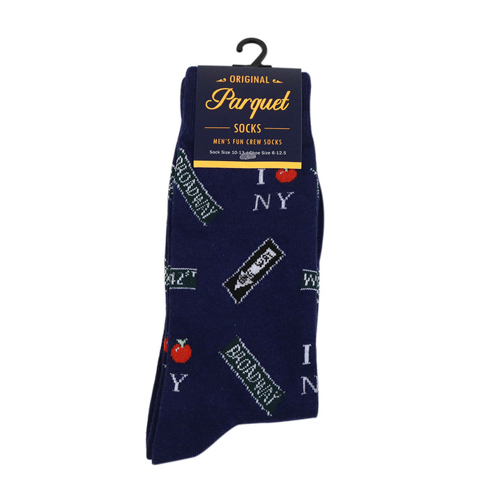 Mens Novelty Socks  York City Landmark Socks Big Apple Broadway NYC Socks Image 3