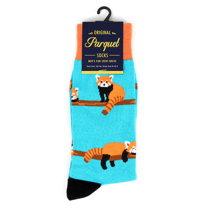 Lucky Red Panda Socks Mens Panda Bear Novelty Socks Crazy Socks Funny Socks Dad Gifts Cool Socks Funny Groomsmen Socks Image 3