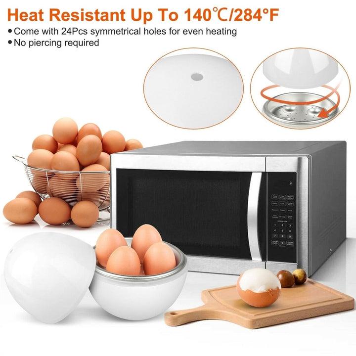 Microwave Egg Boiler Soft Medium Hard Egg Steamer Ball Shape Cooker Image 4