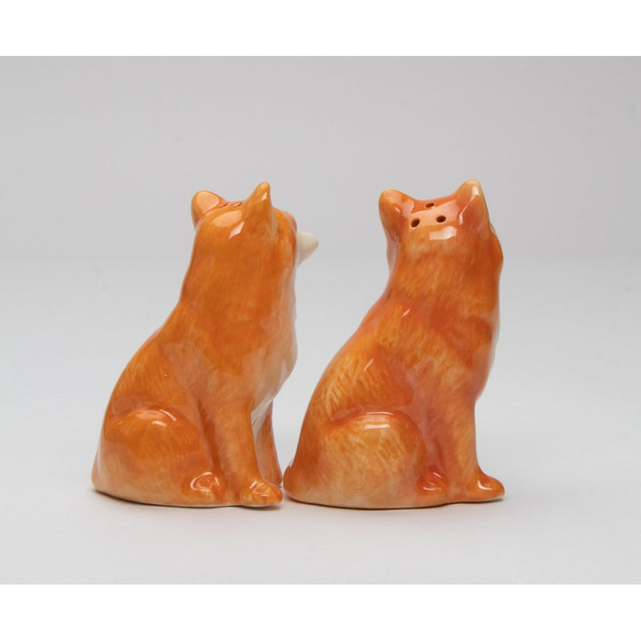 Ceramic Fox Salt and Pepper Shakers 2.5 x 2 x 3.5 inches Gift Image 4