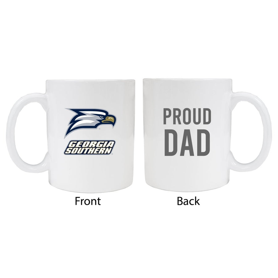 Georgia Southern Eagles Proud Dad Ceramic Coffee Mug - White (2 Pack) Image 1