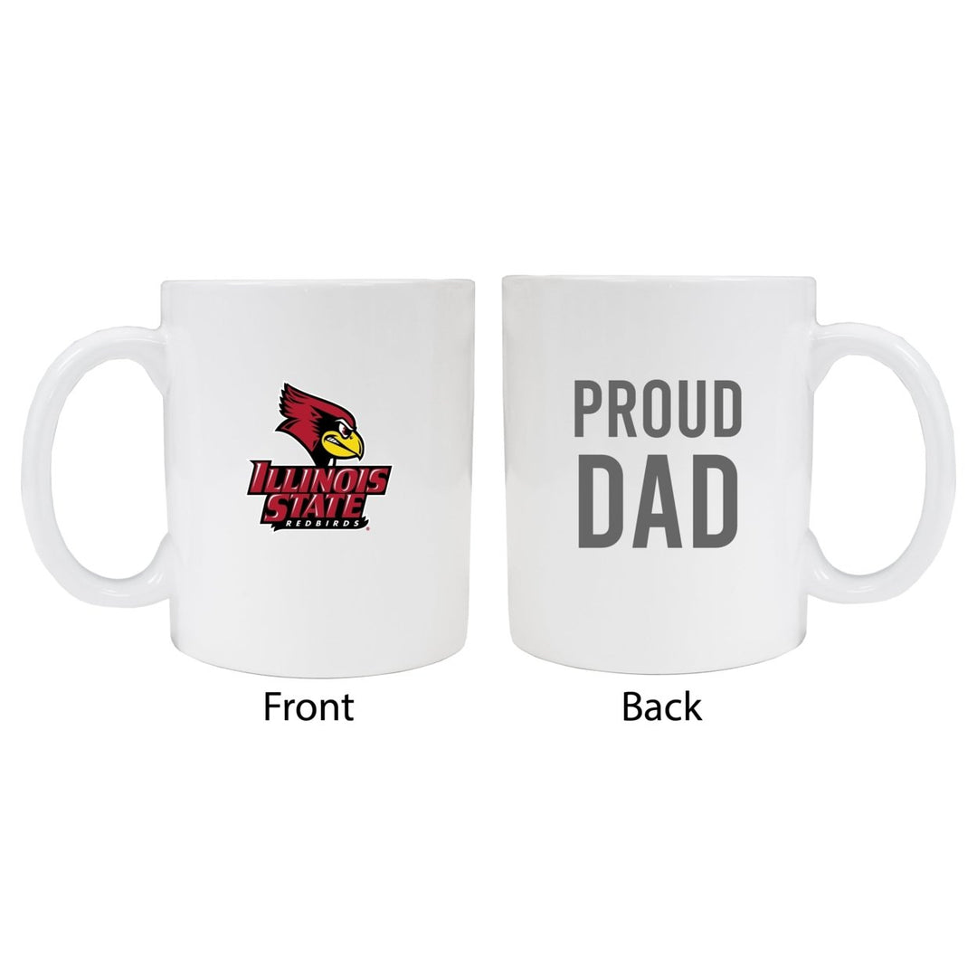 Illinois State Redbirds Proud Dad Ceramic Coffee Mug - White (2 Pack) Image 1