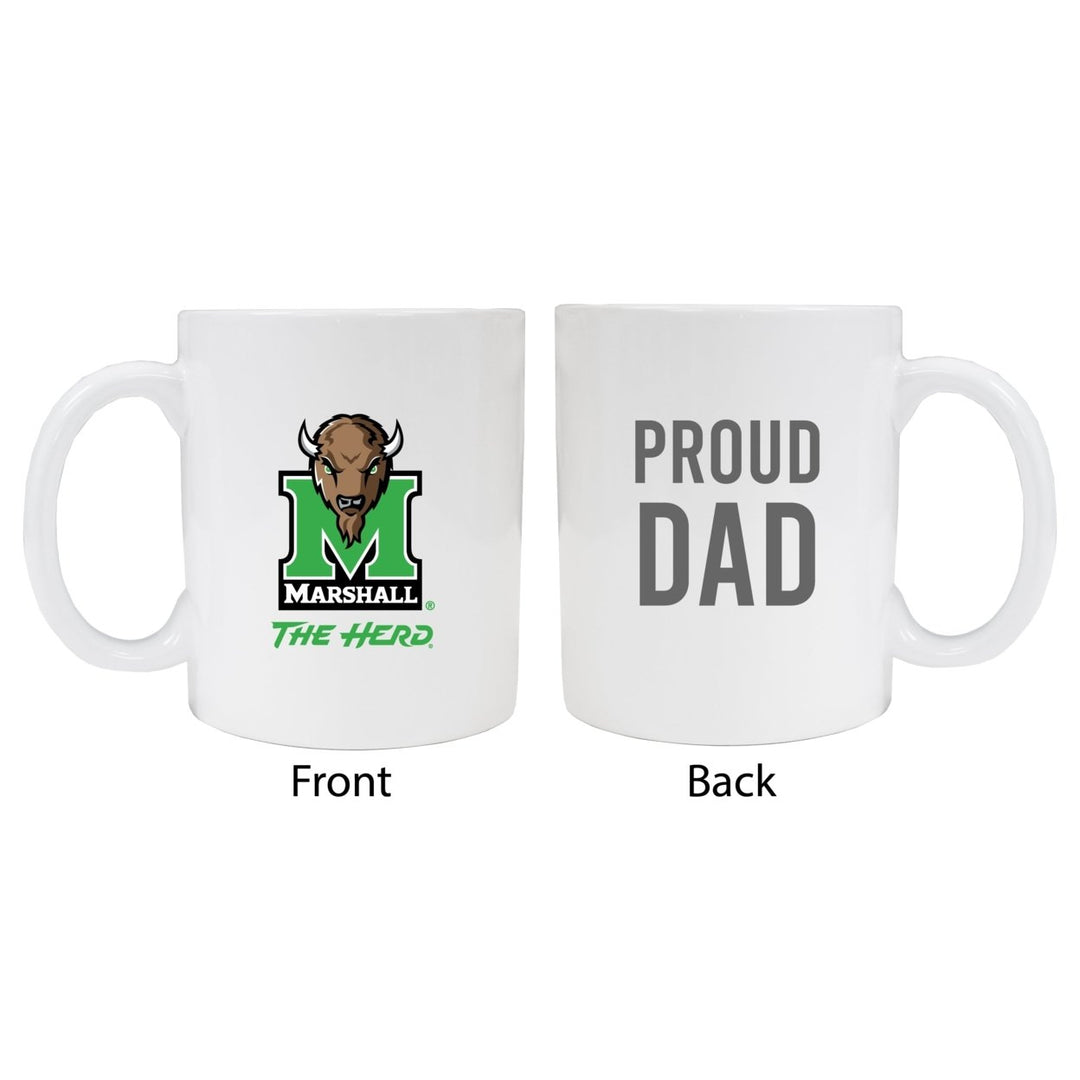 Marshall Thundering Herd Proud Dad Ceramic Coffee Mug - White (2 Pack) Image 1