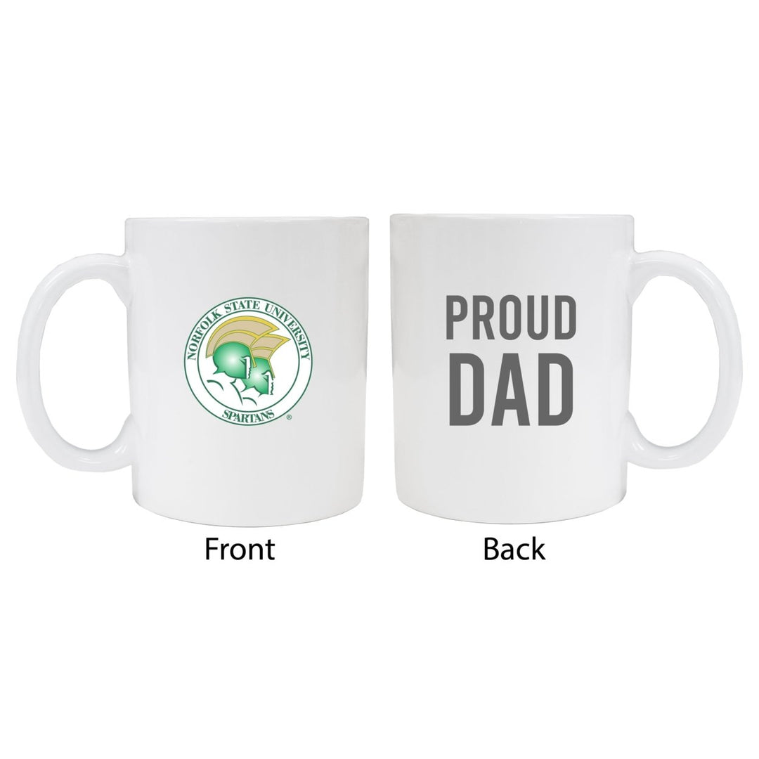 Norfolk State University Proud Dad Ceramic Coffee Mug - White (2 Pack) Image 1