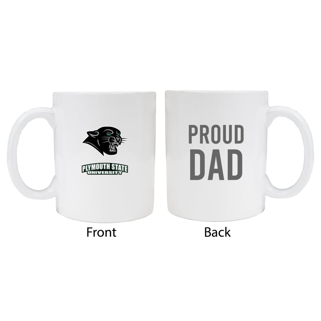 Plymouth State University Proud Dad White Ceramic Coffee Mug - White (2 Pack) Image 1